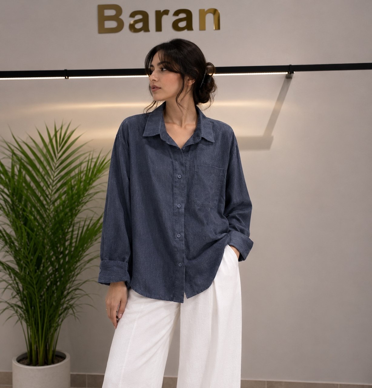 شومیز لینن ترک